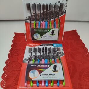 16X Colgate Gum Health Charcoal Toothbrush Soft Floss Tip Bristles New Sealed